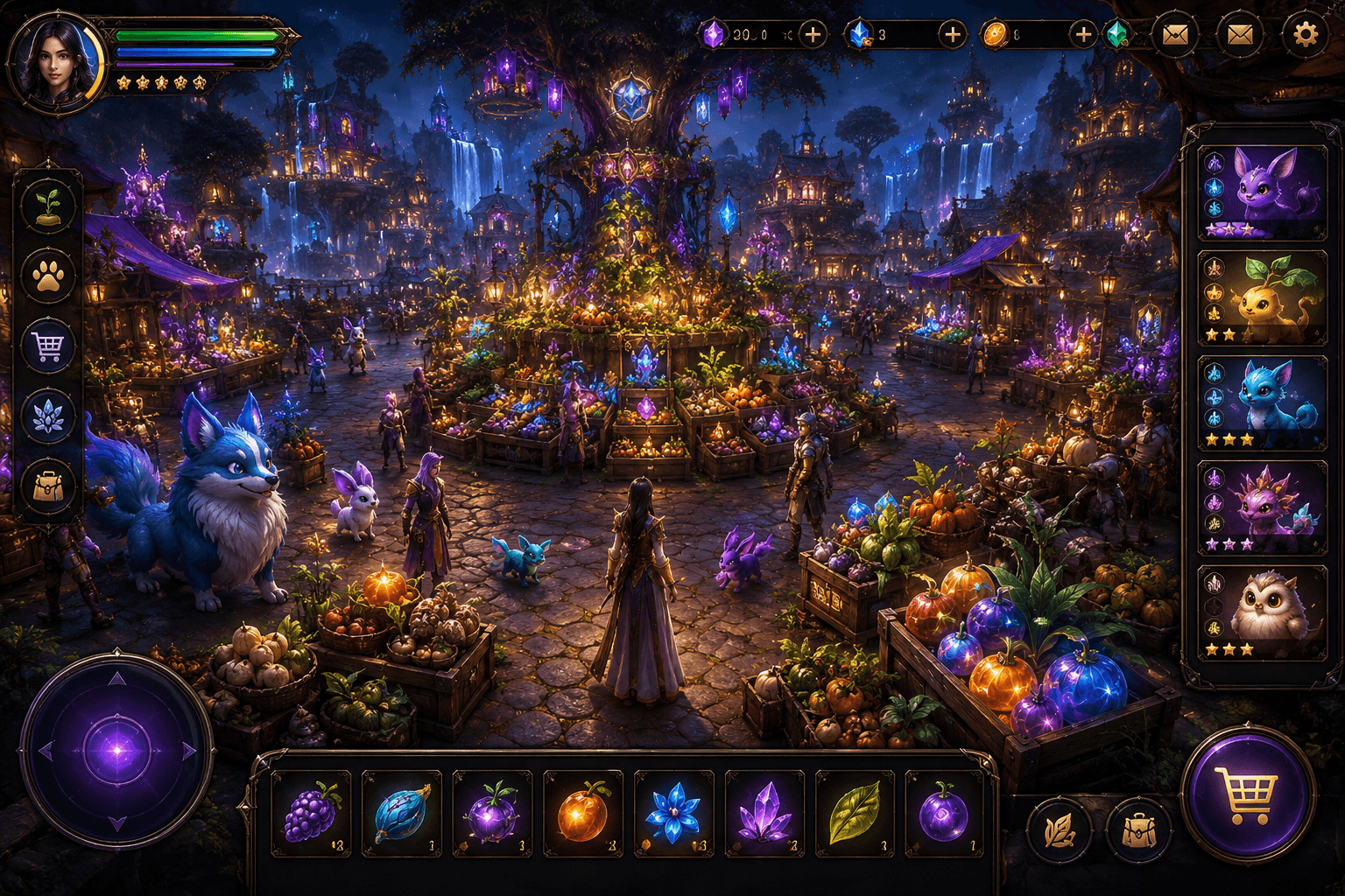 Grow a Garden trading marketplace showing live market demand