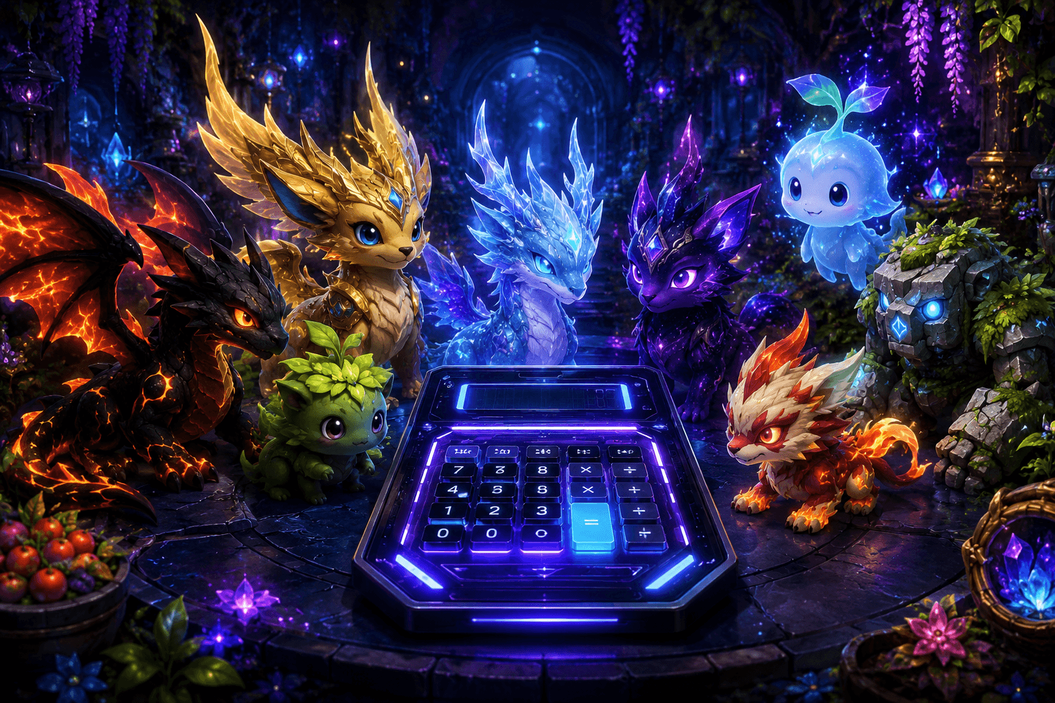 Grow a Garden Pet Value Calculator with legendary and rare pets